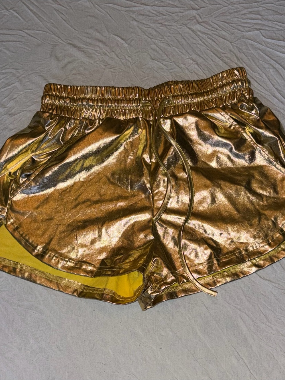 Metallic Gold Women’s Party Shorts